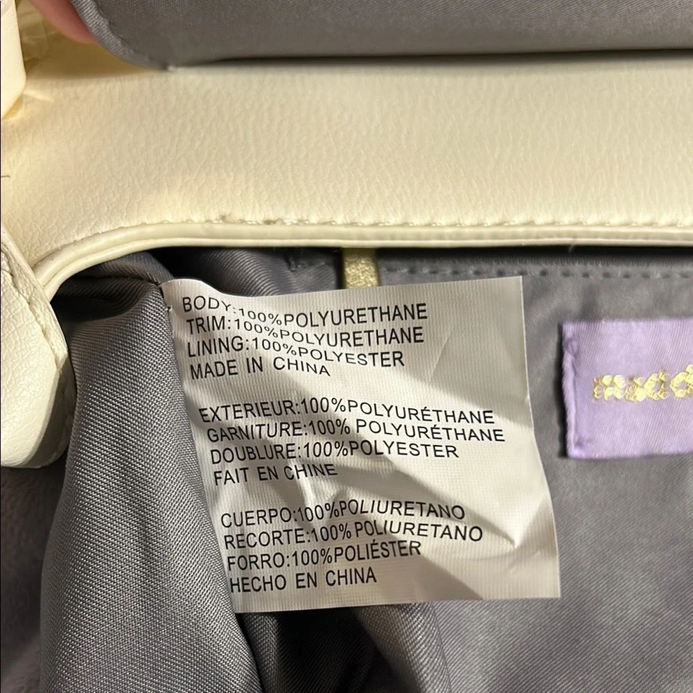 Madden Girl Cream Shoulder Bag